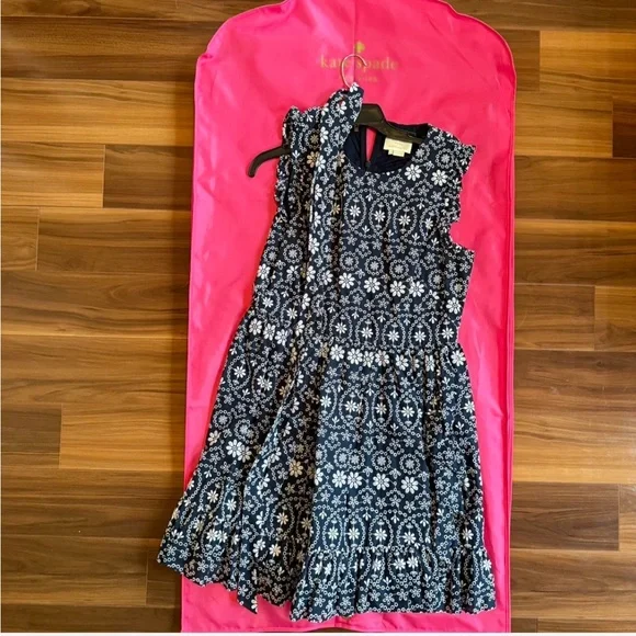 Kate Spade Shore Thing Eyelet Wrap Dress - Picture 1 of 6